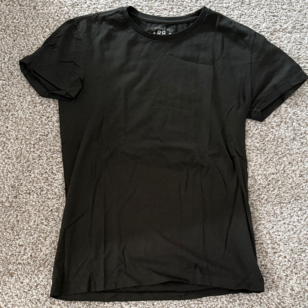 Ralph Lauren Double RL Dark Grey Green Crewneck Tshirt Small